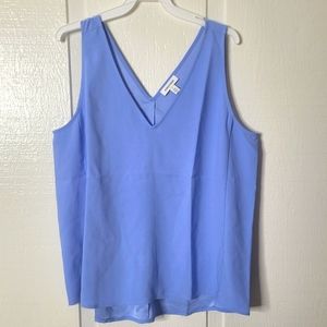 SOLD-Nordstrom Blouse - Sleeveless, VNeck Women's Sz L NWOT